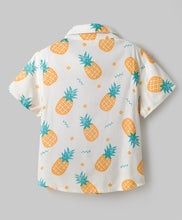 Load image into Gallery viewer, Pineapple Printed Half Sleeves Shirt