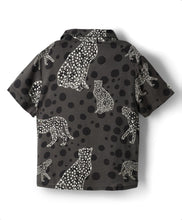 Load image into Gallery viewer, Woven Leopard Printed Half Sleeves Shirt