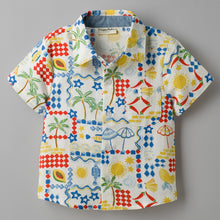Load image into Gallery viewer, Cotton Abstract Printed Half Sleeves Shirt