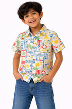 Load image into Gallery viewer, Cotton Abstract Printed Half Sleeves Shirt