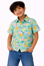 Load image into Gallery viewer, Cotton Lemon Printed Half Sleeves Shirt