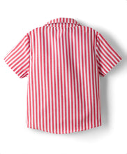 Load image into Gallery viewer, Woven Striped Printed Half Sleeves Shirt