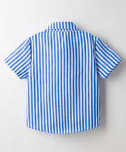 Load image into Gallery viewer, Woven Striped Printed Half Sleeves Shirt