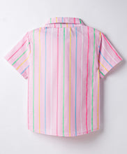 Load image into Gallery viewer, Cotton Woven Striped Half Sleeves Shirt