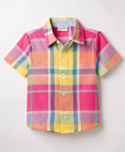 Load image into Gallery viewer, Cotton Woven Checkered Half Sleeves Shirt