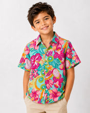 Load image into Gallery viewer, Woven Floral Printed Half Sleeves Shirt