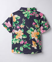 Load image into Gallery viewer, Woven Floral Printed Half Sleeves Shirt