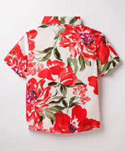 Load image into Gallery viewer, Woven Floral Printed Half Sleeves Shirt