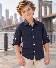 Load image into Gallery viewer, Cotton Double Cloth Fabric Solid Full Sleeves Shirt