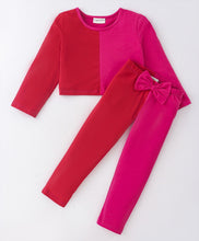 Load image into Gallery viewer, Solid Color Block Crop Top Leggings Set