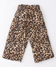 Load image into Gallery viewer, Animal Print Crop Shirt Palazzo Set