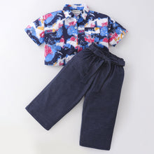 Load image into Gallery viewer, Tue and Dye Printed Crop Shirt Palazzo Set