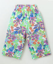 Load image into Gallery viewer, Floral Printed Crop Shirt Palazzo Set