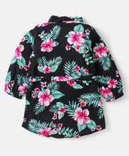 Load image into Gallery viewer, Floral Printed Full Sleeves Long Shirt Legging Set