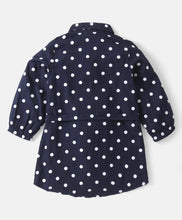 Load image into Gallery viewer, Polka Printed Full Sleeves Long Shirt Legging Set