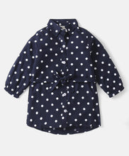 Load image into Gallery viewer, Polka Printed Full Sleeves Long Shirt Legging Set