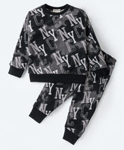 Load image into Gallery viewer, Graphic Polar Fleece Sweatshirt Jogger Set