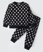 Load image into Gallery viewer, Polka Polar Fleece Sweatshirt Jogger Set
