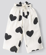 Load image into Gallery viewer, Solid Frilled Top Hearts Palazzo Set