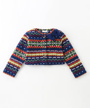 Load image into Gallery viewer, Jacquard Printed Crop Cardigan Skirt Set