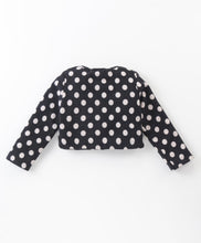 Load image into Gallery viewer, Polka Dots Printed Crop Cardigan Skirt Set