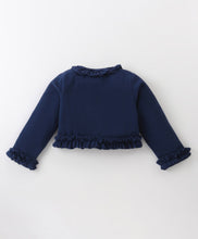 Load image into Gallery viewer, Solid Frilled Crop Top Jacquard Printed Skirt Set