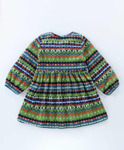 Load image into Gallery viewer, Jacquard with Bow Applique Polar Fleece Dress Leggings Set