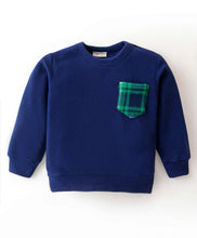 Load image into Gallery viewer, Solid Polar Fleece Sweatshirt Jogger Set - Navy