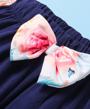 Load image into Gallery viewer, Floral Printed Color Block Crop Top Shorts Set