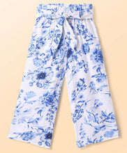 Load image into Gallery viewer, Floral Printed Crop Shirt Belted Palazzo Set