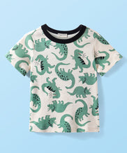 Load image into Gallery viewer, Dinosaur Printed Cotton Tshirt Jogger Set