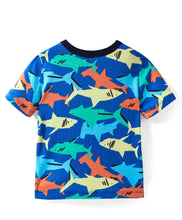 Load image into Gallery viewer, Whales Printed Cotton Tshirt Jogger Set