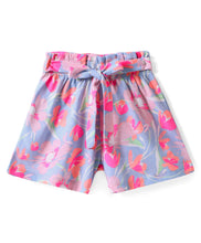 Load image into Gallery viewer, Floral Printed Frilled Crop Cotton Top Short Set
