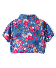 Load image into Gallery viewer, Floral Printed Crop Shirt Belted Palazzo Set