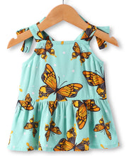 Load image into Gallery viewer, Butterfly Printed Open Strap Top Belted Palazzo Set