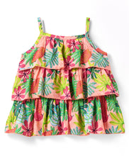 Load image into Gallery viewer, Floral 3 Layered Strap Top Belted Short Set