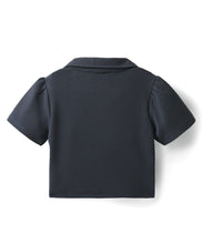 Load image into Gallery viewer, Solid Shirt with Palazzo Co-ord Set - Navy