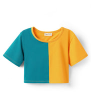 Load image into Gallery viewer, Solid Color Block Top Skort Set - Yellow