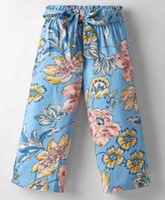 Load image into Gallery viewer, Floral Printed Crop Collar Top Belted Palazzo Set