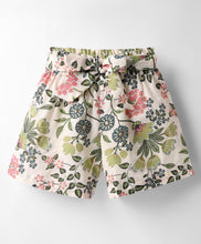 Load image into Gallery viewer, Floral Crop Shirt and Belted Short Cotton Set