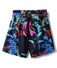 Load image into Gallery viewer, Floral Crop Shirt and Belted Short Set