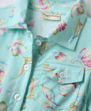 Load image into Gallery viewer, Floral Crop Shirt and Belted Short Set