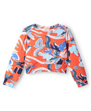 Load image into Gallery viewer, Abstract Printed Cotton Spandex Crop Top and Pant Set