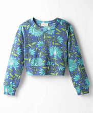 Load image into Gallery viewer, Floral Printed Cotton Crop Top and Pant Set