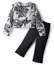 Load image into Gallery viewer, Floral Printed Cotton Crop Top and Pant Set