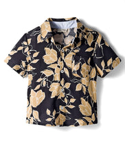 Load image into Gallery viewer, Floral Printed Shirt and Waffle Knit Pant Set