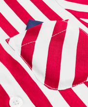 Load image into Gallery viewer, Striped Printed Shirt and Waffle Knit Pant Set