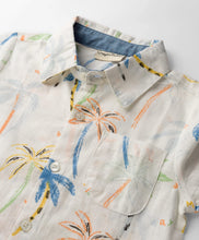 Load image into Gallery viewer, Palms Printed Shirt and Waffle Knit Pant Set