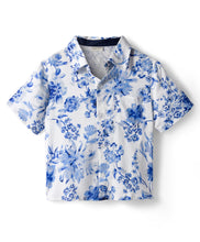 Load image into Gallery viewer, Floral Printed Shirt and Waffle Knit Pant Set