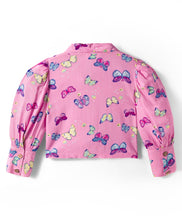 Load image into Gallery viewer, Butterfly Printed Woven Top and Waffle Culotte Pant Set